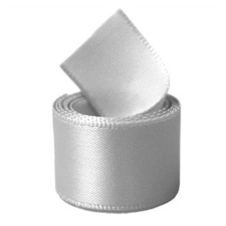 PAPILION Papilion R074400120007100Y .5 in. Double-Face Satin Ribbon 100 Yards - Shell Gray R074400120007100Y
